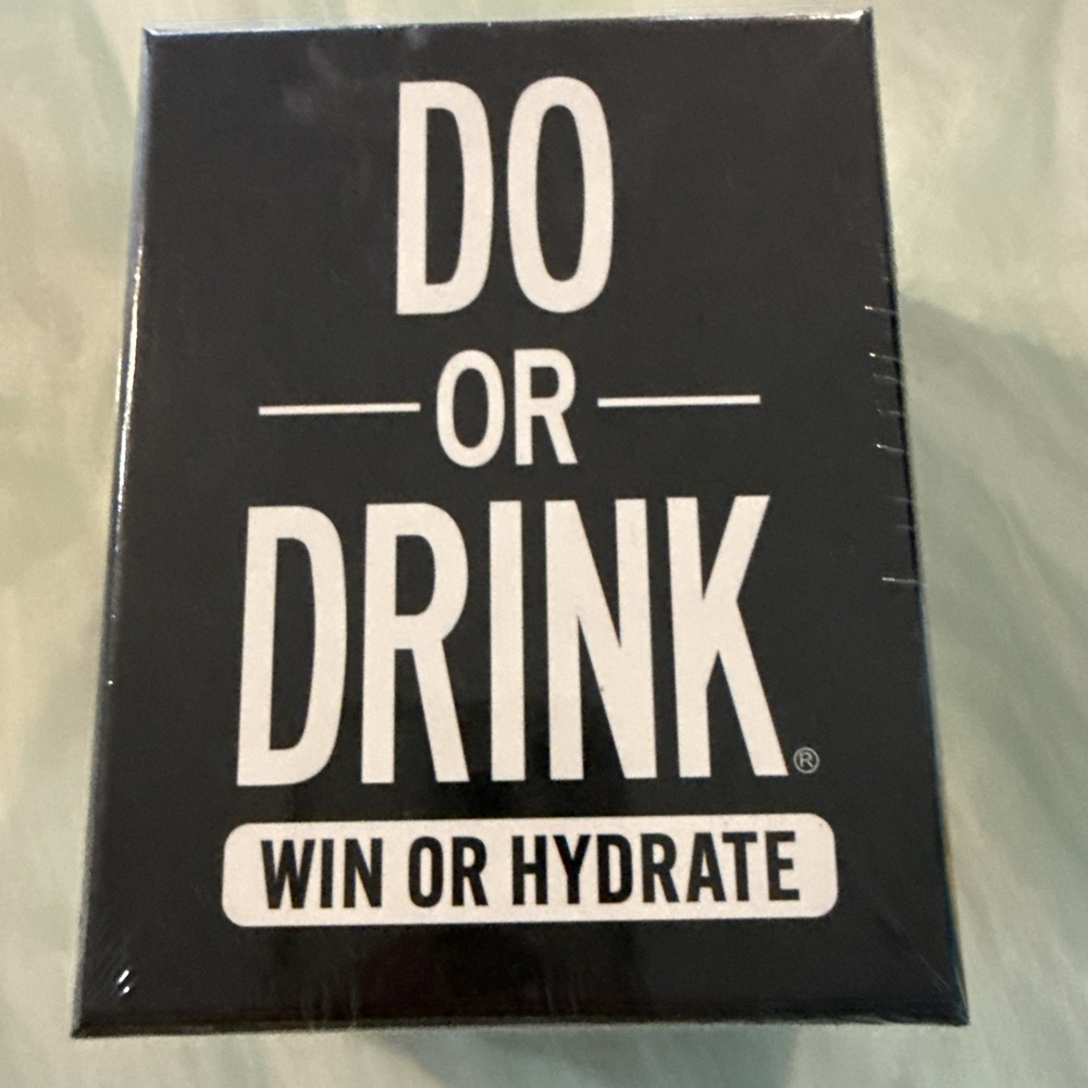 Do or Drink Win or Hydrate Game Complete Play At Your Own Risk.